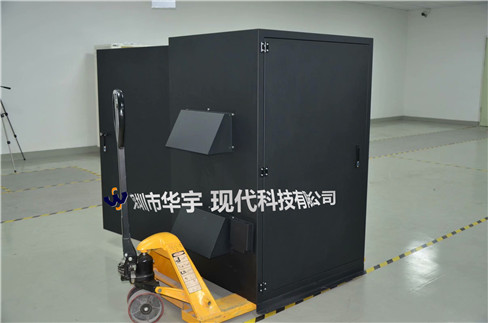 我司21號發(fā)貨浙江，為浙江某公司提供定制款恒溫恒濕戶外投影儀安裝柜(圖1)